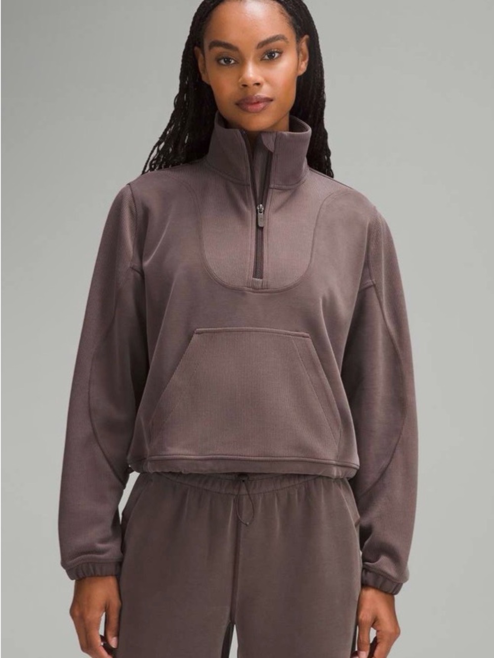 Lululemon Brushed Softstreme Ribbed Half Zip